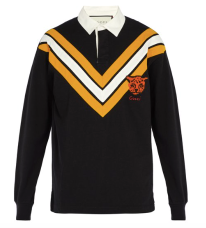 Men's Gucci Tiger Patch Rugby Shirt